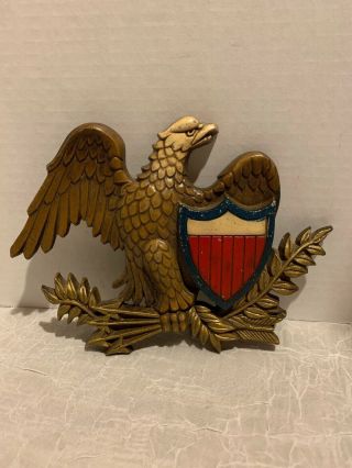 Sexton Usa 576 Vintage Cast Metal American Eagle Wall Hanging Plaque