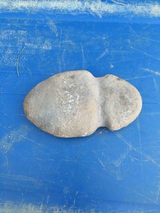 Primitive Native American Indian Fully Tool Grooved Stone Axe Head 5 3/4” X 3”