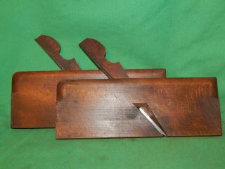 Antique Matched Pair,  Ohio Toolco.  Molding Wood Planes 3/8 " Convex & Concave