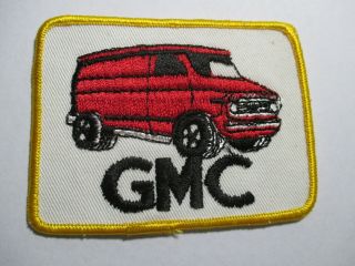 Gmc Van Patch,  Vintage,  Nos 3 7/8 X 2 7/8 Inches