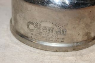 Vintage Coleman CPR Canada 247 Railway Lantern 2 - 50 1967 Nickel Chrome Base 2