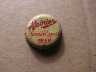 Rainier Special Export Beer Cork Bottle Cap Vintage Crown In The West