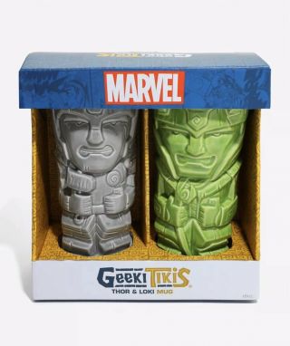 Disney Marvel Comics Thor And Loki Geeki Tikis Ceramic Mug - Brand