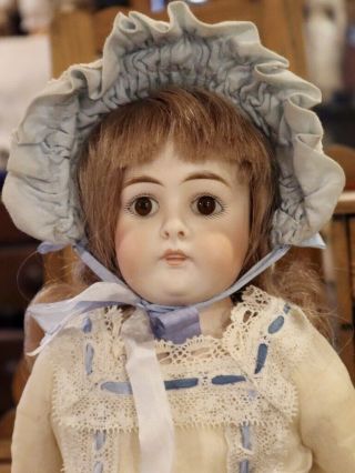 17 " Antique German Bisque Kestner 6 Open Closed Mouth W/orig Body &great Outfit