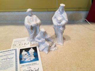Vintage Boehm The First Noel Nativity Christmas Figurine Three Kings