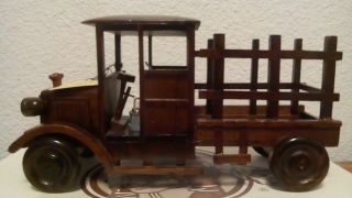 Vintage George Good Corp Wooden Musical Truck