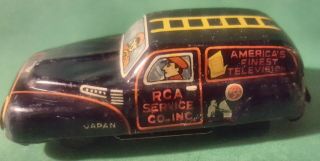 Vintage Marx Linemar / Marx Tin Lithograph Rca Television Repair Friction Truck