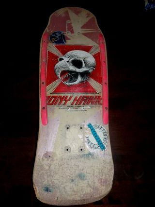 Tony Hawk Skateboard 1983 Chicken Skull Deck Powell Peralta Vintage