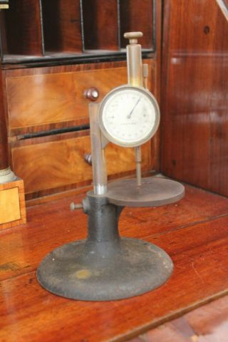Antique Depth Thickness Gauge Micrometer By Gilding.