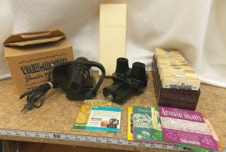 Vintage Sawyers View Master Stereoscope - Light Attachment - Projector & Box Reels