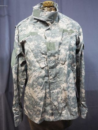 Us Army Combat Uniform Military Jacket Shirt Digital Camo Mens Medium Short