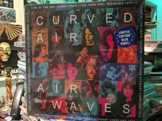 Curved Air Air Waves John Peel Bbc Live At Paris Stewart Copeland Blue Vinyl Lp