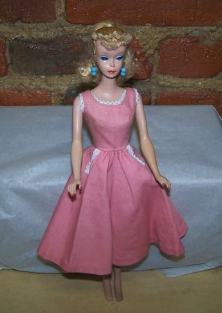 Vintage Blonde Ponytail Barbie Doll 4 Or 5