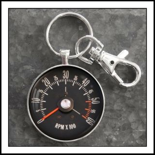 Vintage Buick Tachometer Photo Keychain Great Gift 