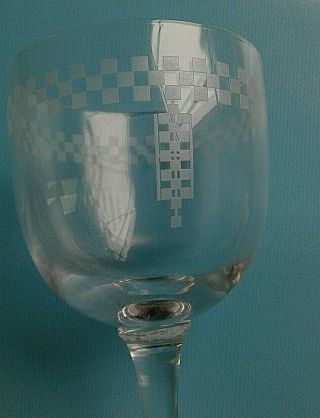 Frank Lloyd Wright Authentic Imperial Hotel Wine Glass Ca 1925 - 1950