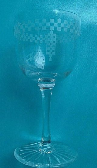 FRANK LLOYD WRIGHT AUTHENTIC IMPERIAL HOTEL WINE GLASS CA 1925 - 1950 2