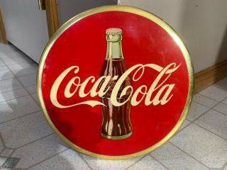 Vintage Coca Cola Sign 1950s Coca Cola Celluloid Button Sign Phila Pa,  Georgia