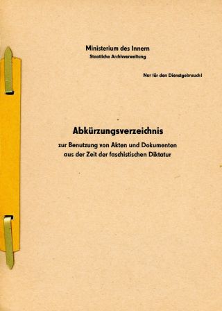 East German Mdi Book List Of Abbreviations War Crimes People 