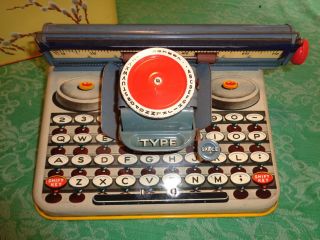 Uneek Artie Dependable Typewriter Vintage Kid Toy Tin Unique