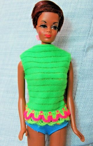 Vintage Barbie Talking Julia Christie Aa Black Doll 1960 