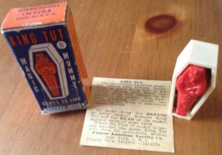 Vintage King Tut Magic Mummy Franco American 1950s 1960s Magnetic Novelty Toy