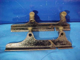 Early 20thc STANLEY No 45 Wood COMBINATION Plow PLANE FENCE 8R,  8H Piece Parts 2