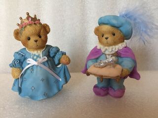Cherished Teddies Cinderella & Prince Charming Teddy Bears 2006 Avon Exclusive