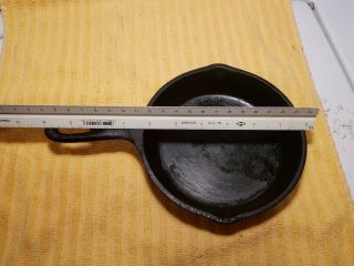 Vintage 3SK D Made in USA 3 - notch Cast Iron Skillet Frying Pan Lodge 3