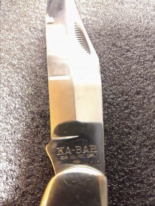 KA - BAR USA X11/77 VINTAGE FOLDING KNIFE 2