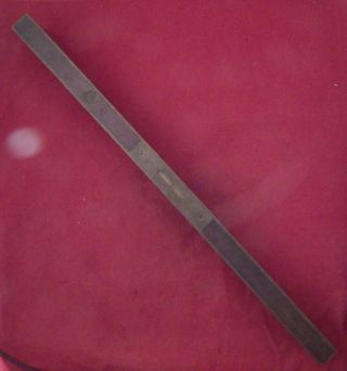 Very Rare Antique Stratton Brothers Wood And Brass Level 1888 26 Inches