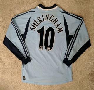 Vintage 00 - 01 Spurs Away Shirt Retro Tottenham Hotspur 10 Sheringham Small