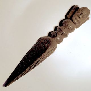 Rare Authentic Occult Wood 9 " Tibetan Kila Phurba Dagger 4
