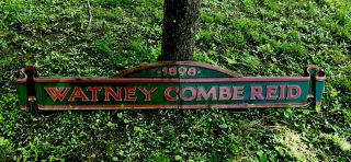 Large 1940’s Watney Combe Reid Two Piece Beer Sign