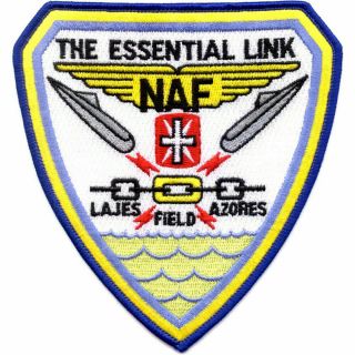 5 " Navy Naval Naf Lajes Field Azores Portugal Embroidered Patch