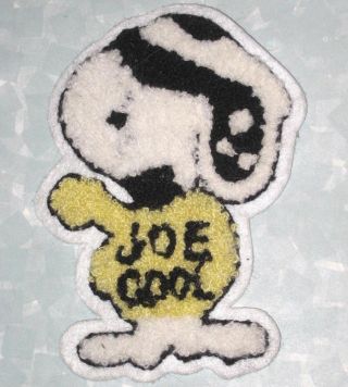 Joe Cool Patch - Snoopy - 3 1/2 " X 4 3/4 "