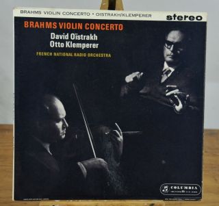 Brahms: Violin Concerto - Oistrakh / Klemperer Columbia Sax 2411 Ed1 Ex