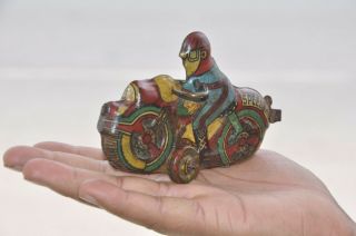 Vintage Speed King Fine Litho Print Motorcycle Tin Toy