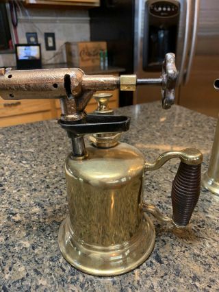 Old Antique Vintage Gas Can Blow Torch 3