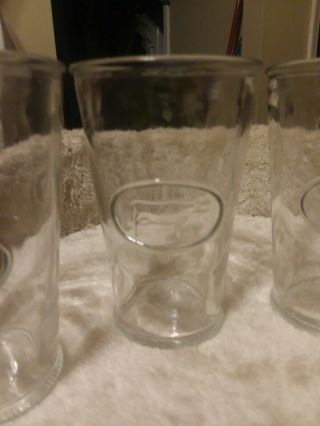 Set of (4) Amici Home Milk Cow Glass but in great shape 3