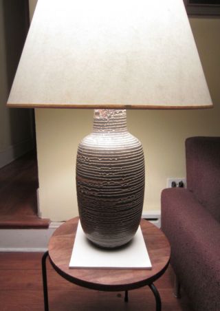 Mid - Century Modern Lee Rosen Design Technics Ceramic Lamp