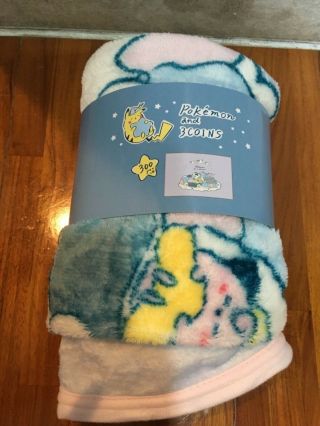Pokémon Japan Limited Blanket With Limited Pokémon Shop Bag3coins Collaboration