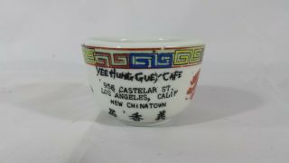 Vintage Chinese Restaurant Tea Cup Yee Hung Guey Cafe Los Angeles Dragon Phoenix