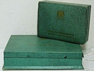 2 Very Old Shagreen Style Cigarette Boxes By Benson & Hedges - Very Rare - L@@k