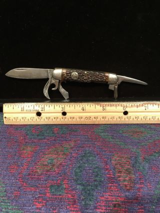 Vintage Boy Scout Five Blade Pocket Knife Imperial Prov Ri Phillips