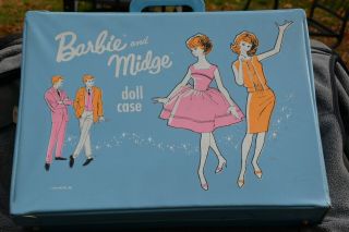 1963 Barbie And Midge With Case And Accessories Vintage Mini Books