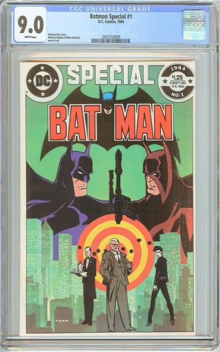 Batman Special 1 Cgc 9.  0 White Pages (1984) 2047253009