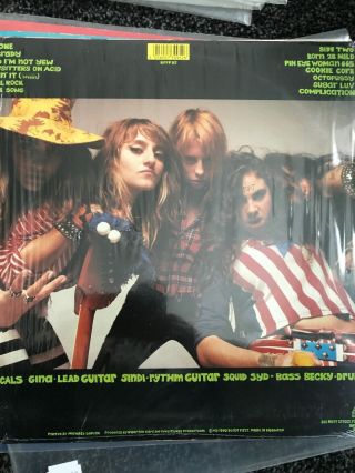 Lunachicks - Babysitters On Acid 1990 UK 12 - track Vinyl LP w/ 12 