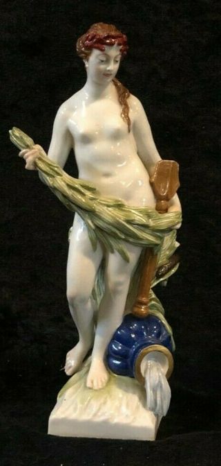 Antique German Kpm Porcelain Figurine Nude,  Minor Losses (n6)