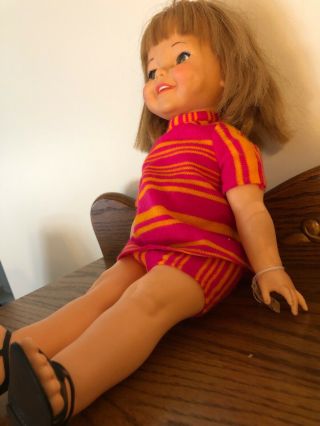 Vintage Ideal Toy Giggles Doll Gg - 18 - H - 77 1966