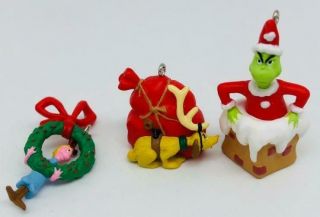 1999 Merry Grinch - Mas Hallmark Ornament Miniature How Grinch The Stole Christmas